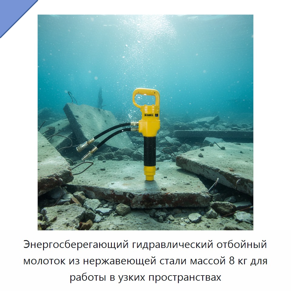 Энергосберегающий гидравлический отбойный молоток из нержавеющей стали массой 8 кг для работы в узких пространствах — Прочие гидравлические инструменты