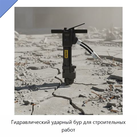 Гидравлический ударный бур для строительных работ