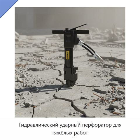 Гидравлический ударный перфоратор для тяжёлых работ