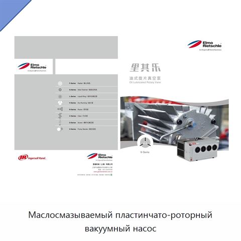 Маслосмазываемый пластинчато-роторный вакуумный насос