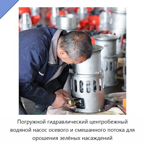 Погружной гидравлический центробежный водяной насос осевого и смешанного потока для орошения зелёных насаждений