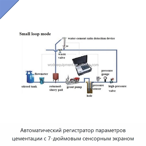 Автоматический регистратор параметров цементации с 7-дюймовым сенсорным экраном