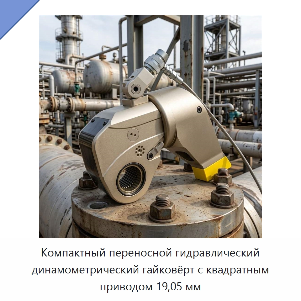 Компактный переносной гидравлический динамометрический гайковёрт с квадратным приводом 19,05 мм — Специальный гидравлический инструмент
