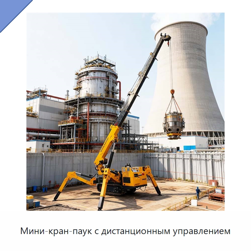 Мини-кран-паук с дистанционным управлением — Краны