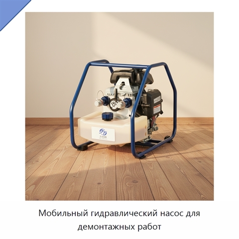 Мобильный гидравлический насос для демонтажных работ