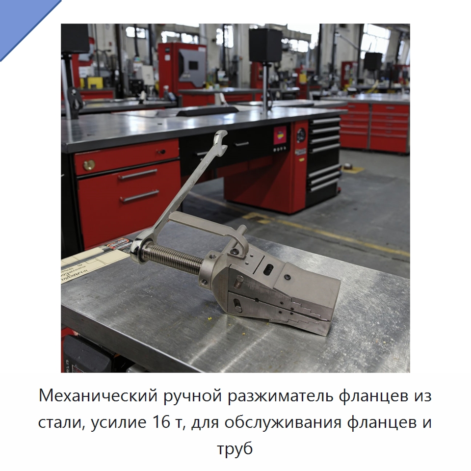Механический ручной разжиматель фланцев из стали, усилие 16 т, для обслуживания фланцев и труб — Специальный гидравлический инструмент