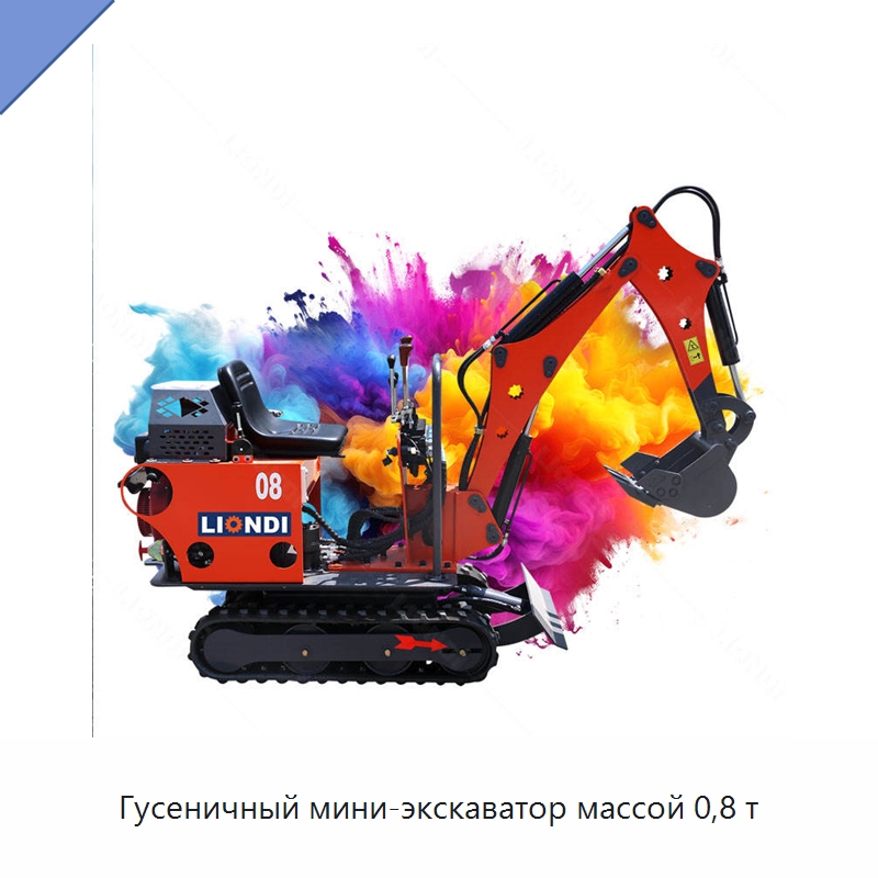 Гусеничный мини-экскаватор массой 0,8 т — Землеройная техника