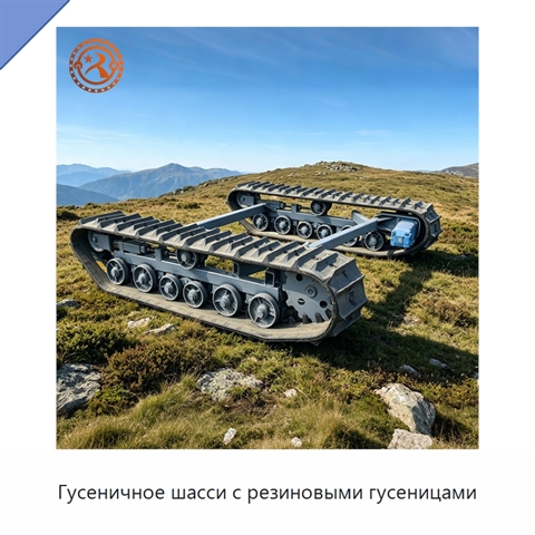 Гусеничное шасси с резиновыми гусеницами