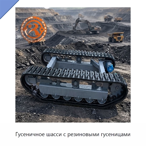 Гусеничное шасси с резиновыми гусеницами