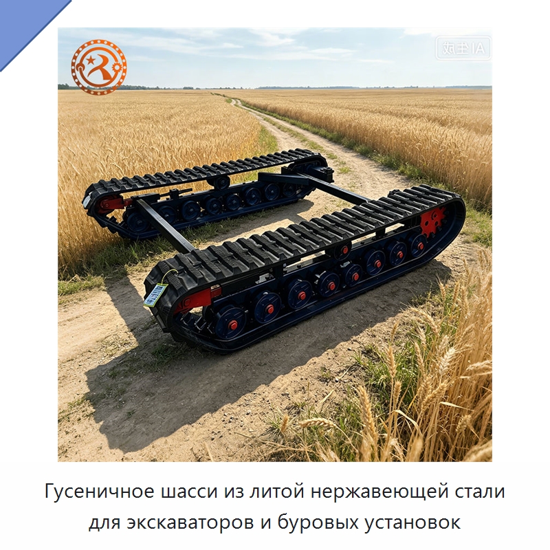Гусеничное шасси из литой нержавеющей стали для экскаваторов и буровых установок — Запчасти для строительной техники
