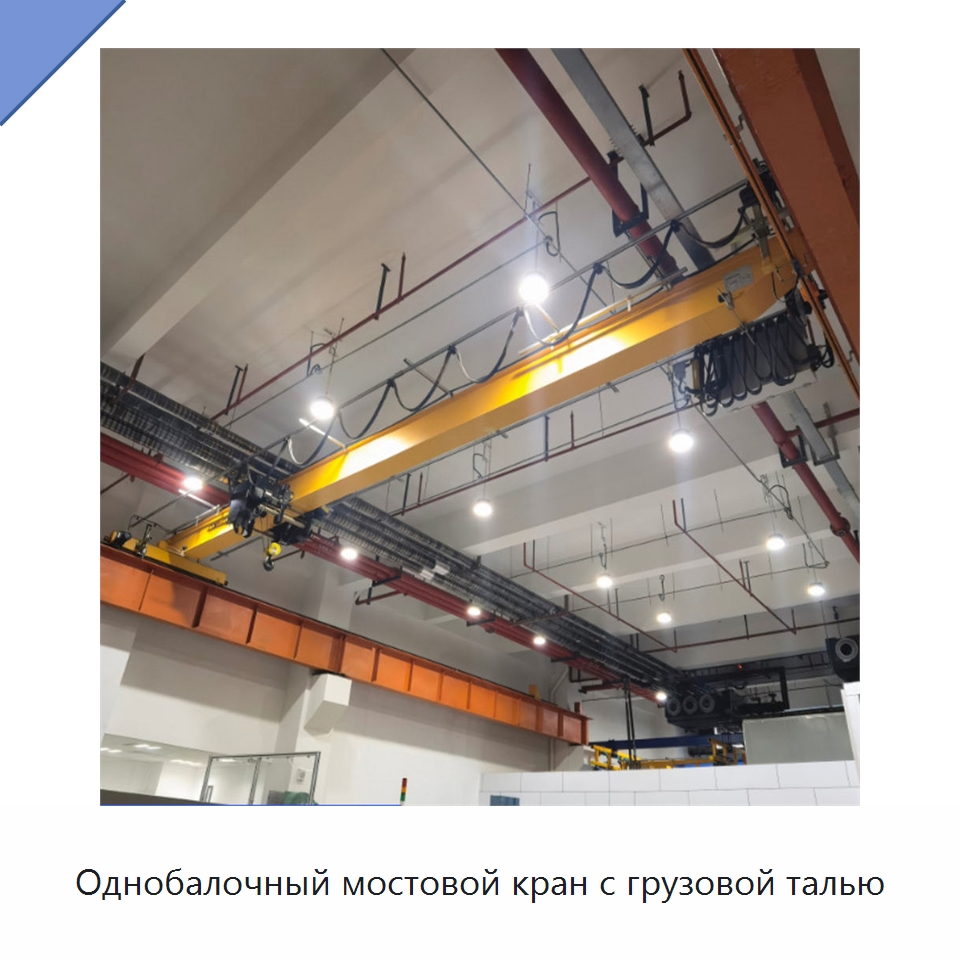 Однобалочный мостовой кран с грузовой талью — Краны