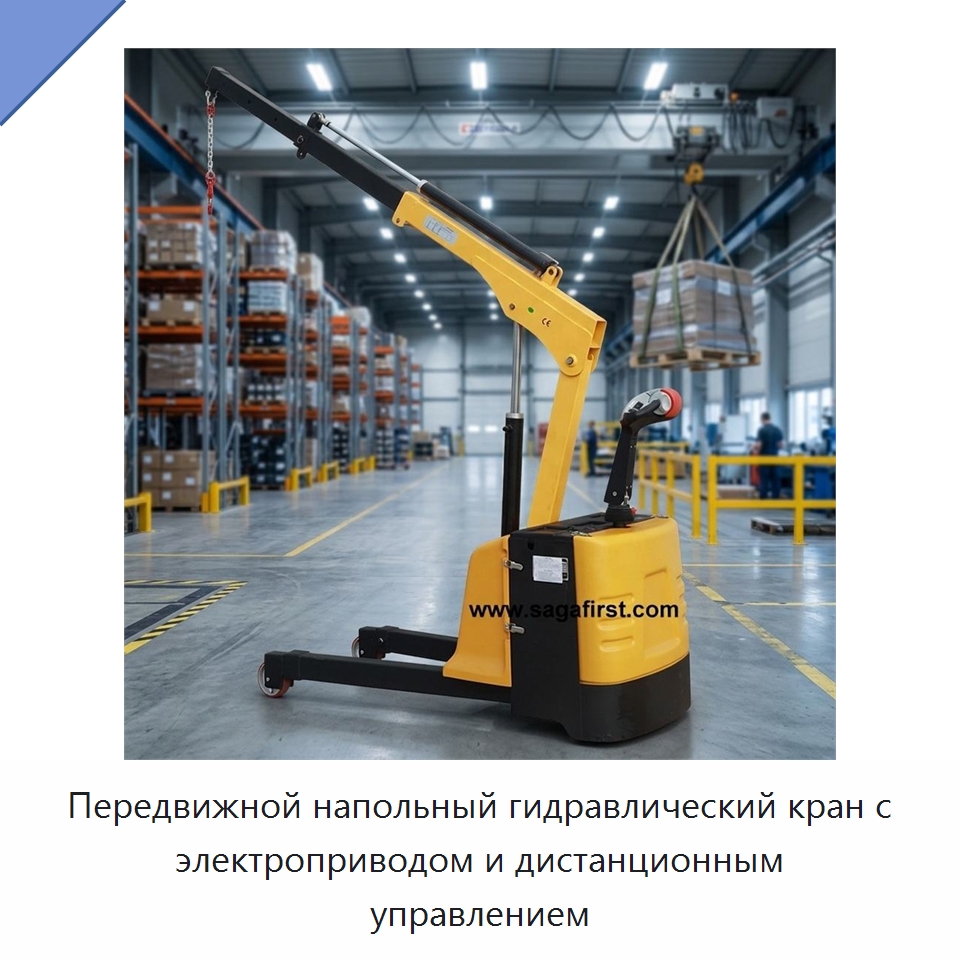 Передвижной напольный гидравлический кран с электроприводом и дистанционным управлением — Краны