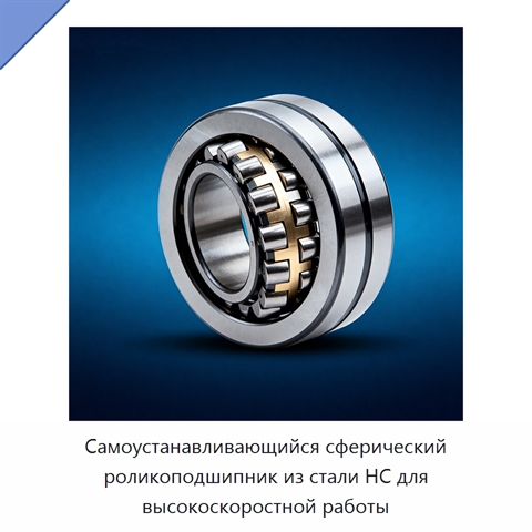 Самоустанавливающийся сферический роликоподшипник из стали HC для высокоскоростной работы