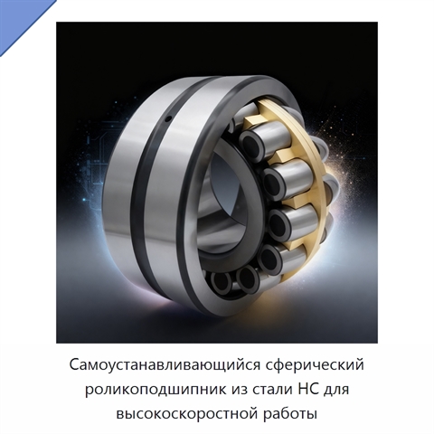 Самоустанавливающийся сферический роликоподшипник из стали HC для высокоскоростной работы