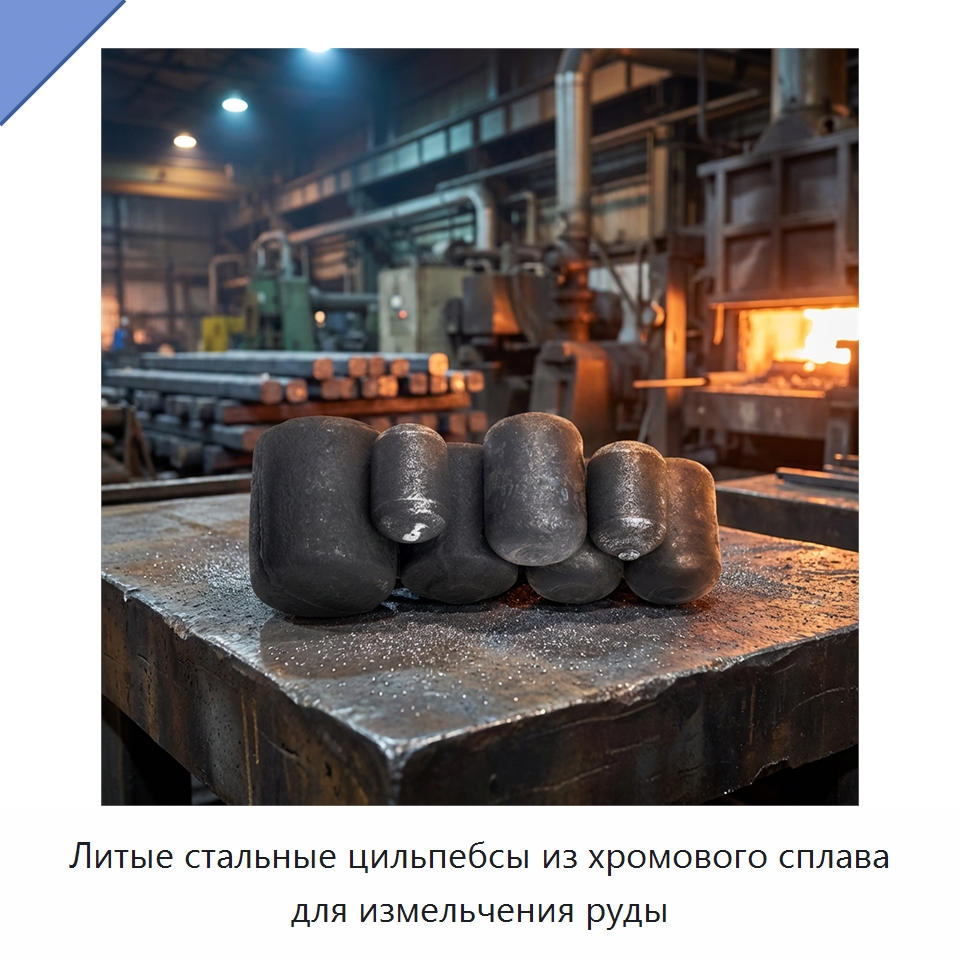 Литые стальные цильпебсы из хромового сплава для измельчения руды — Ковка
