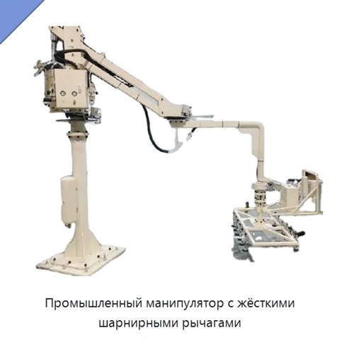 Промышленный манипулятор с жёсткими шарнирными рычагами