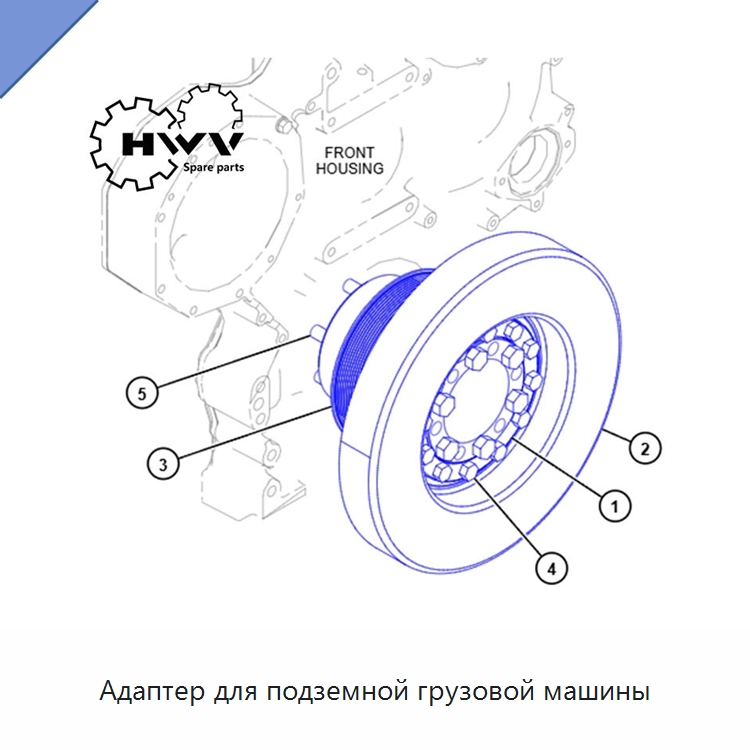 Адаптер для подземной грузовой машины — Запчасти для строительной техники