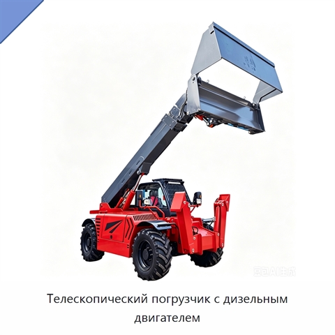 Телескопический погрузчик с дизельным двигателем