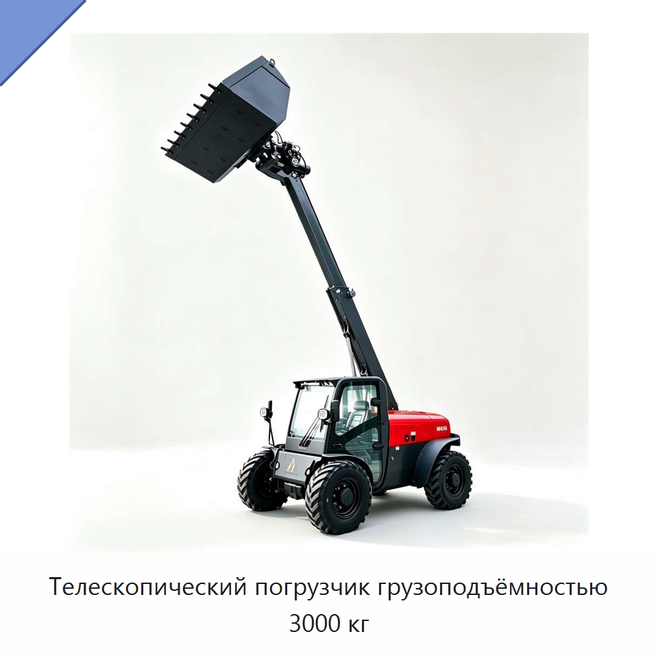 Телескопический погрузчик грузоподъёмностью 3000 кг — Вилочные погрузчики