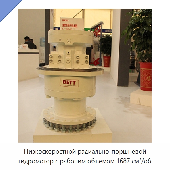 Низкоскоростной радиально-поршневой гидромотор с рабочим объёмом 1687 см³/об — Гидромоторы