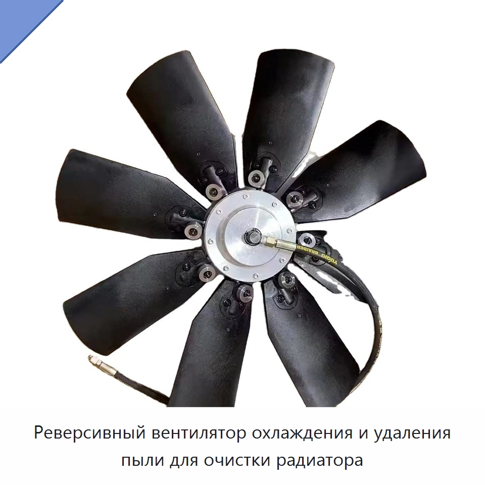 Реверсивный вентилятор охлаждения и удаления пыли для очистки радиатора — Навесное оборудование для строительной техники