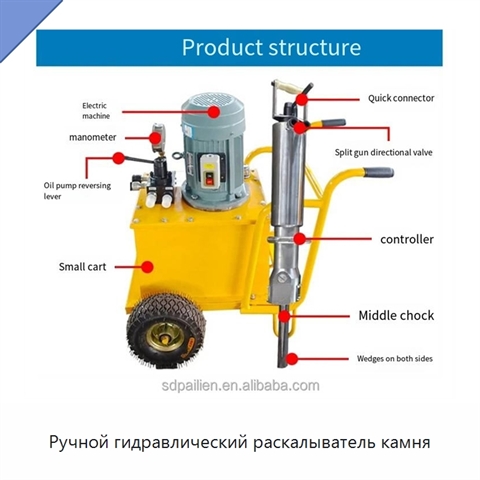 Ручной гидравлический раскалыватель камня