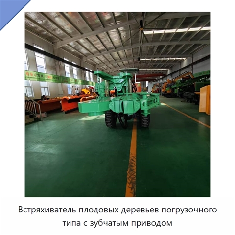 Встряхиватель плодовых деревьев погрузочного типа с зубчатым приводом