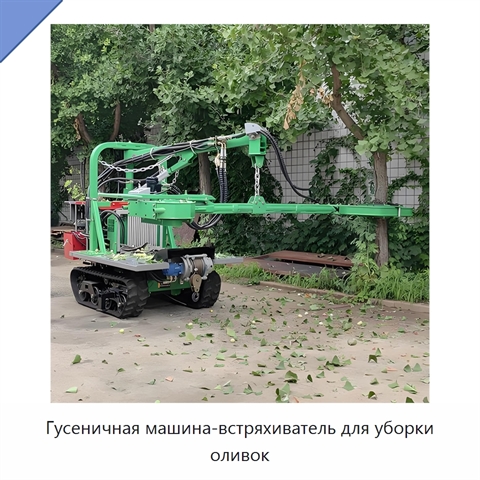 Гусеничная машина-встряхиватель для уборки оливок