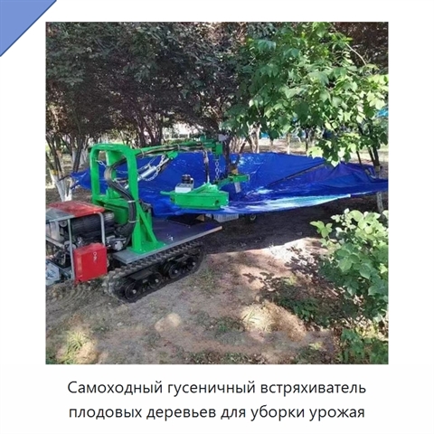 Самоходный гусеничный встряхиватель плодовых деревьев для уборки урожая