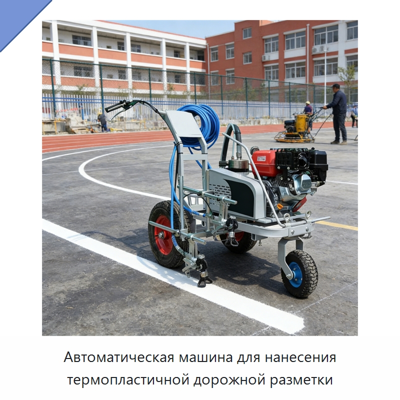 Автоматическая машина для нанесения термопластичной дорожной разметки — Дорожная техника