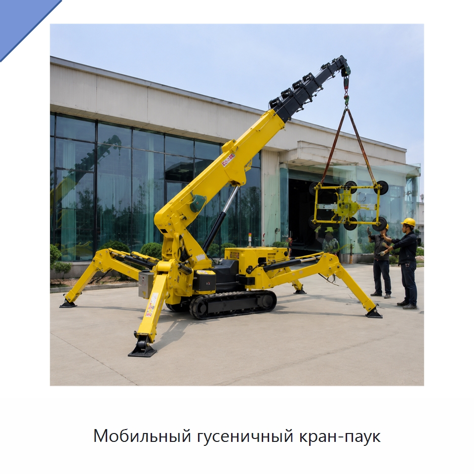 Мобильный гусеничный кран-паук — Краны