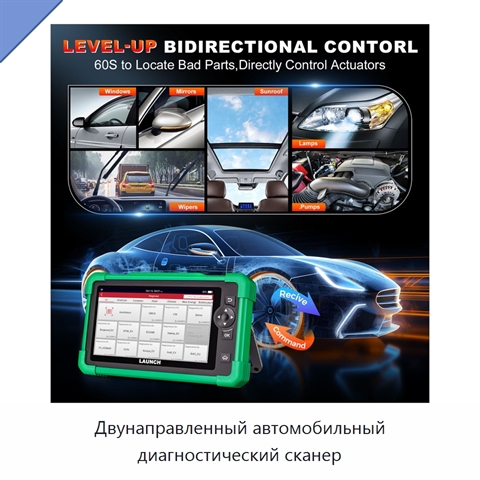 Двунаправленный автомобильный диагностический сканер