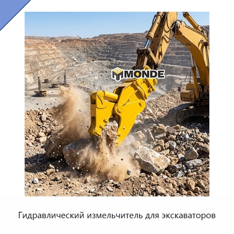 Гидравлический измельчитель для экскаваторов