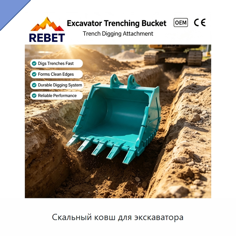 Скальный ковш для экскаватора — Навесное оборудование для строительной техники
