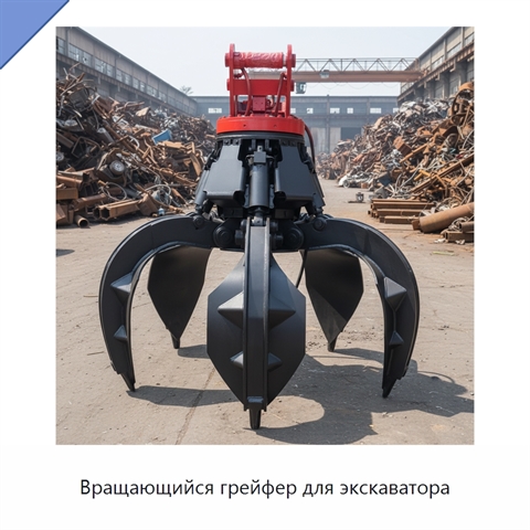 Вращающийся грейфер для экскаватора