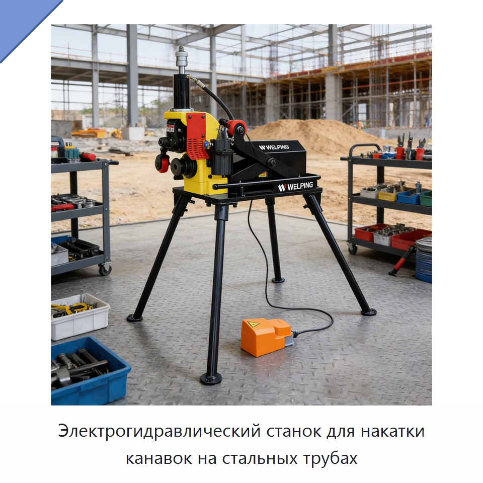 Электрогидравлический станок для накатки канавок на стальных трубах — Специальное оборудование для металлообработки и металлургии