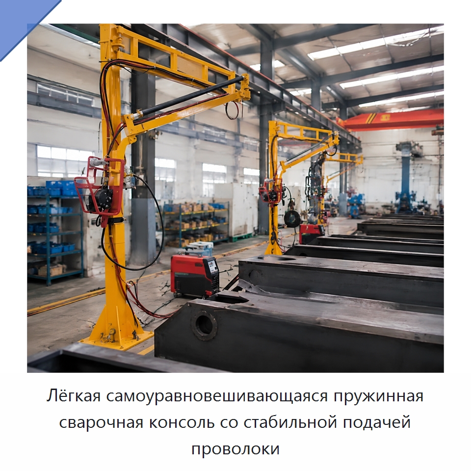 Лёгкая самоуравновешивающаяся пружинная сварочная консоль со стабильной подачей проволоки — Сварочные принадлежности и вспомогательное оборудование