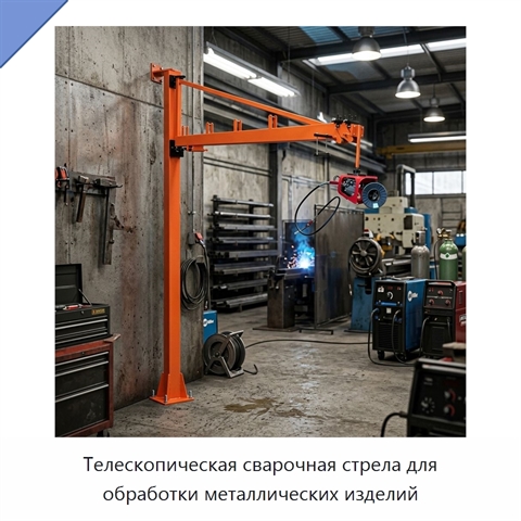 Телескопическая сварочная стрела для обработки металлических изделий