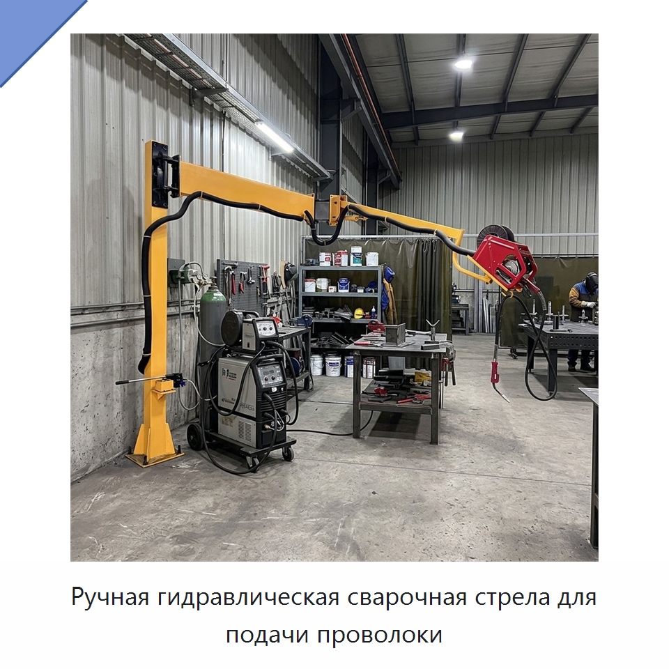 Ручная гидравлическая сварочная стрела для подачи проволоки — Сварочные принадлежности и вспомогательное оборудование