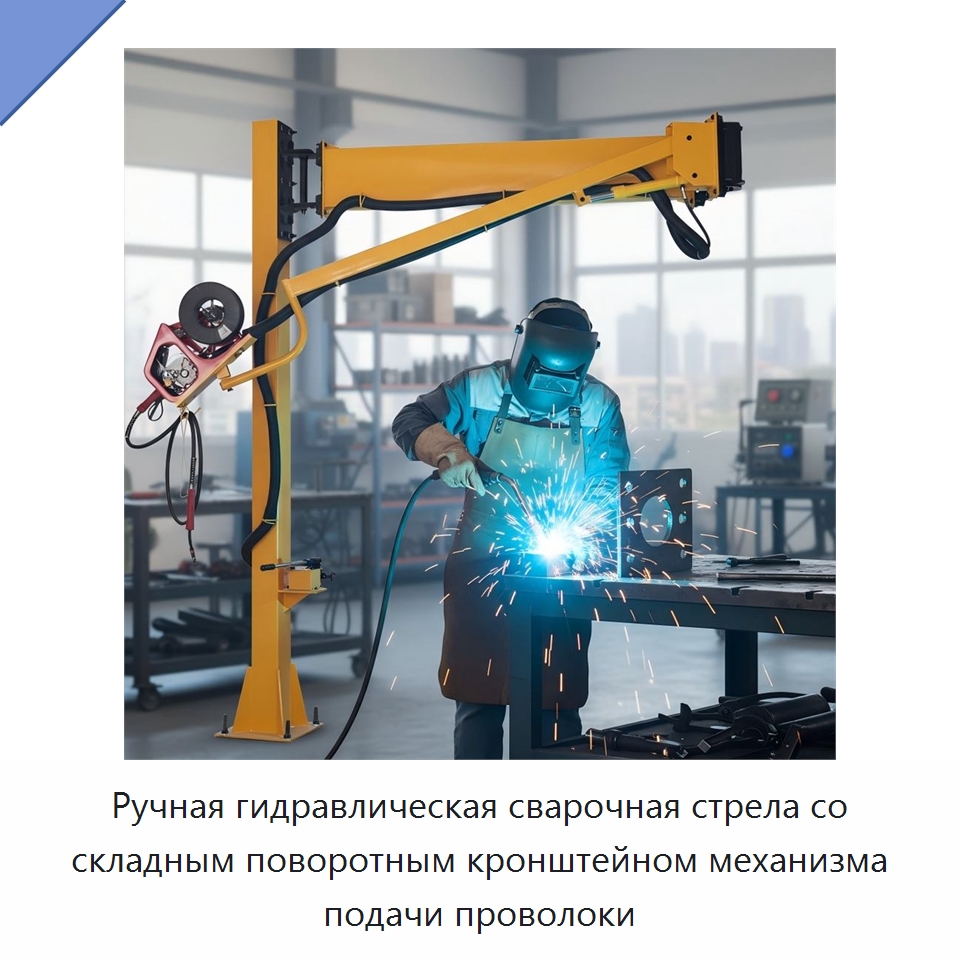Ручная гидравлическая сварочная стрела со складным поворотным кронштейном механизма подачи проволоки — Сварочные принадлежности и вспомогательное оборудование