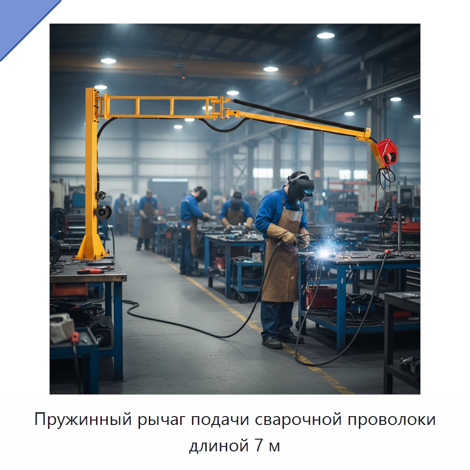 Пружинный рычаг подачи сварочной проволоки длиной 7 м — Сварочные принадлежности и вспомогательное оборудование