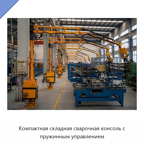 Компактная складная сварочная консоль с пружинным управлением
