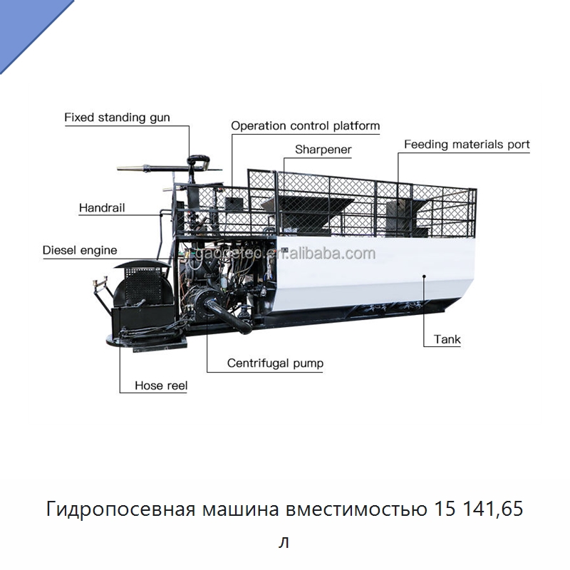 Гидропосевная машина вместимостью 15 141,65 л — Коммунальная техника