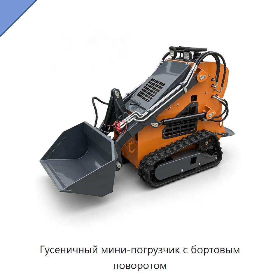 Гусеничный мини-погрузчик с бортовым поворотом — Промышленное оборудование