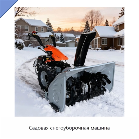 Садовая снегоуборочная машина