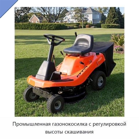 Промышленная газонокосилка с регулировкой высоты скашивания