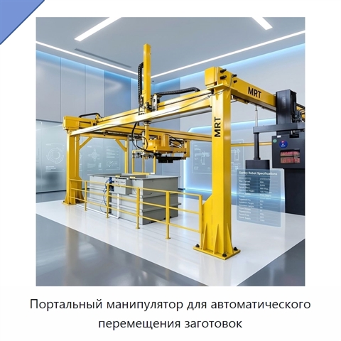 Портальный манипулятор для автоматического перемещения заготовок