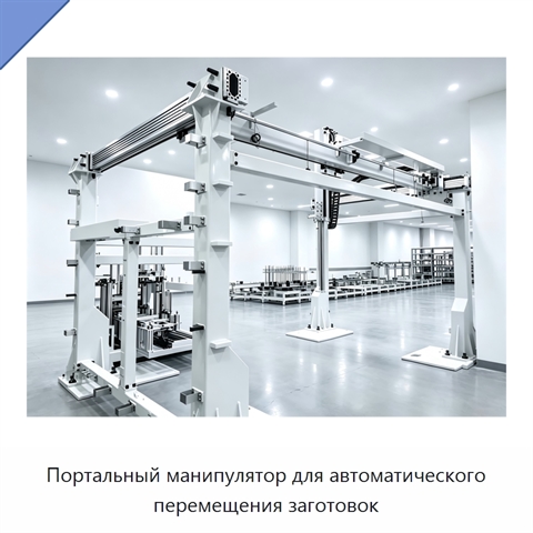 Портальный манипулятор для автоматического перемещения заготовок