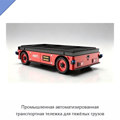 Промышленная автоматизированная транспортная тележка для тяжёлых грузов