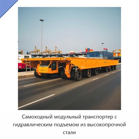 Самоходный модульный транспортер с гидравлическим подъемом из высокопрочной стали